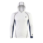 Aqualab Aqua Pro Hooded Rashguard Men's Rash Guard - White-Navy