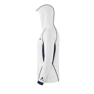 Aqualab Aqua Pro Hooded Rashguard Men's Rash Guard - White-Navy