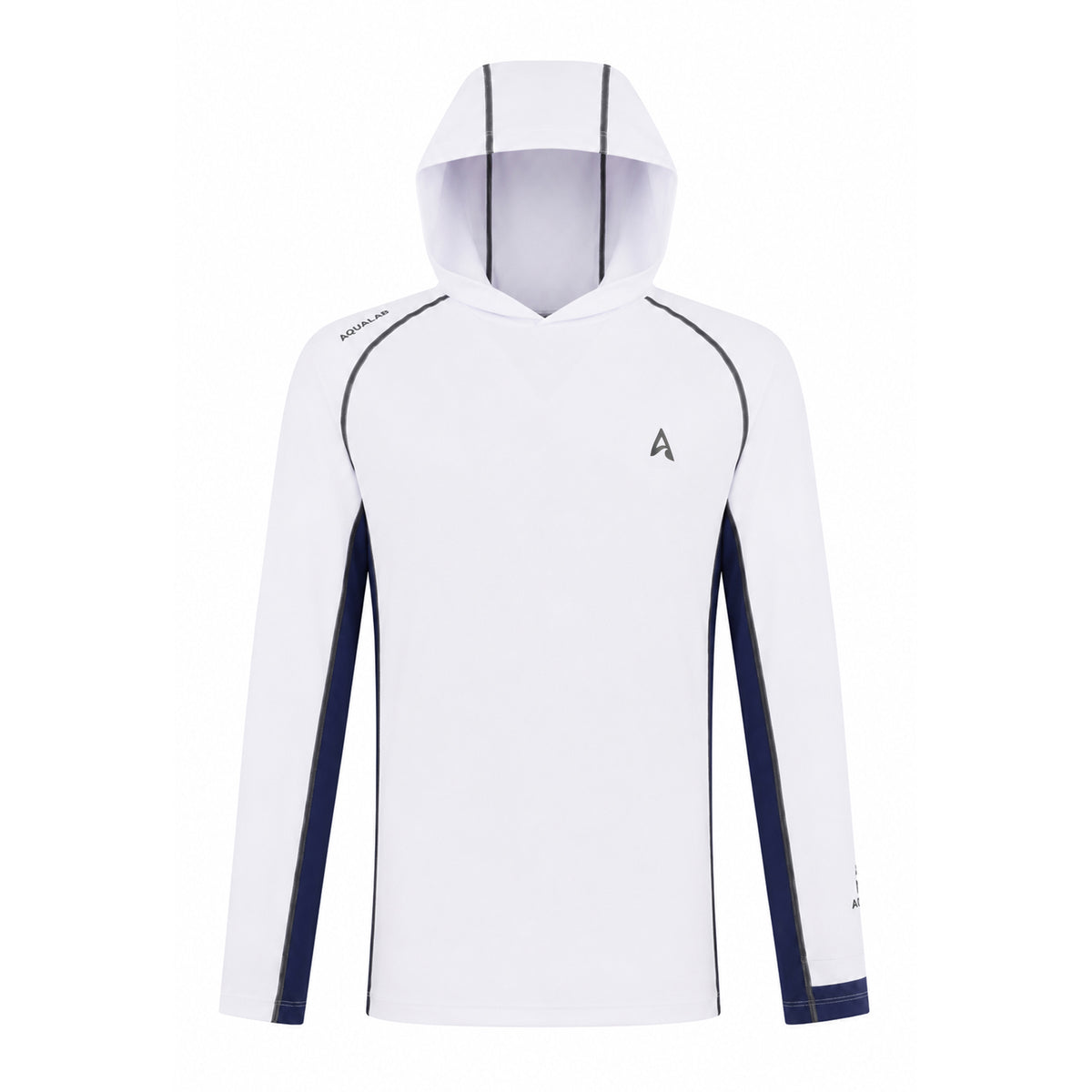Aqualab Aqua Pro Hooded Rashguard Men's Rash Guard - White-Navy