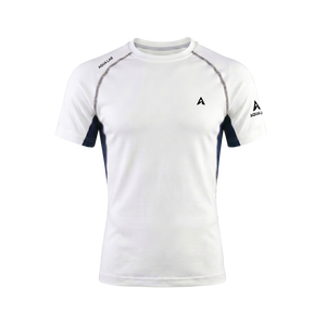 Aqualab Aqua Pro Rash Guard Short Sleeve Men's T-Shirt - White-Navy