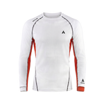 Aqualab Aero Crew Pique Long Sleeve Men's T-Shirt - White-Red