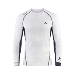 Aqualab Aero Crew Pique Long Sleeve Men's Long Sleeve T-Shirt - White-Navy