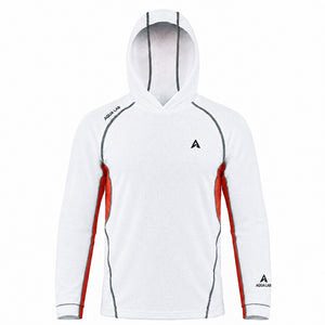 Aero Crew Hooded Long Sleeve Waffle-Knit
