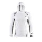 Aqualab Aero Crew Pique Hooded Erkek Sweat - Beyaz-Gri