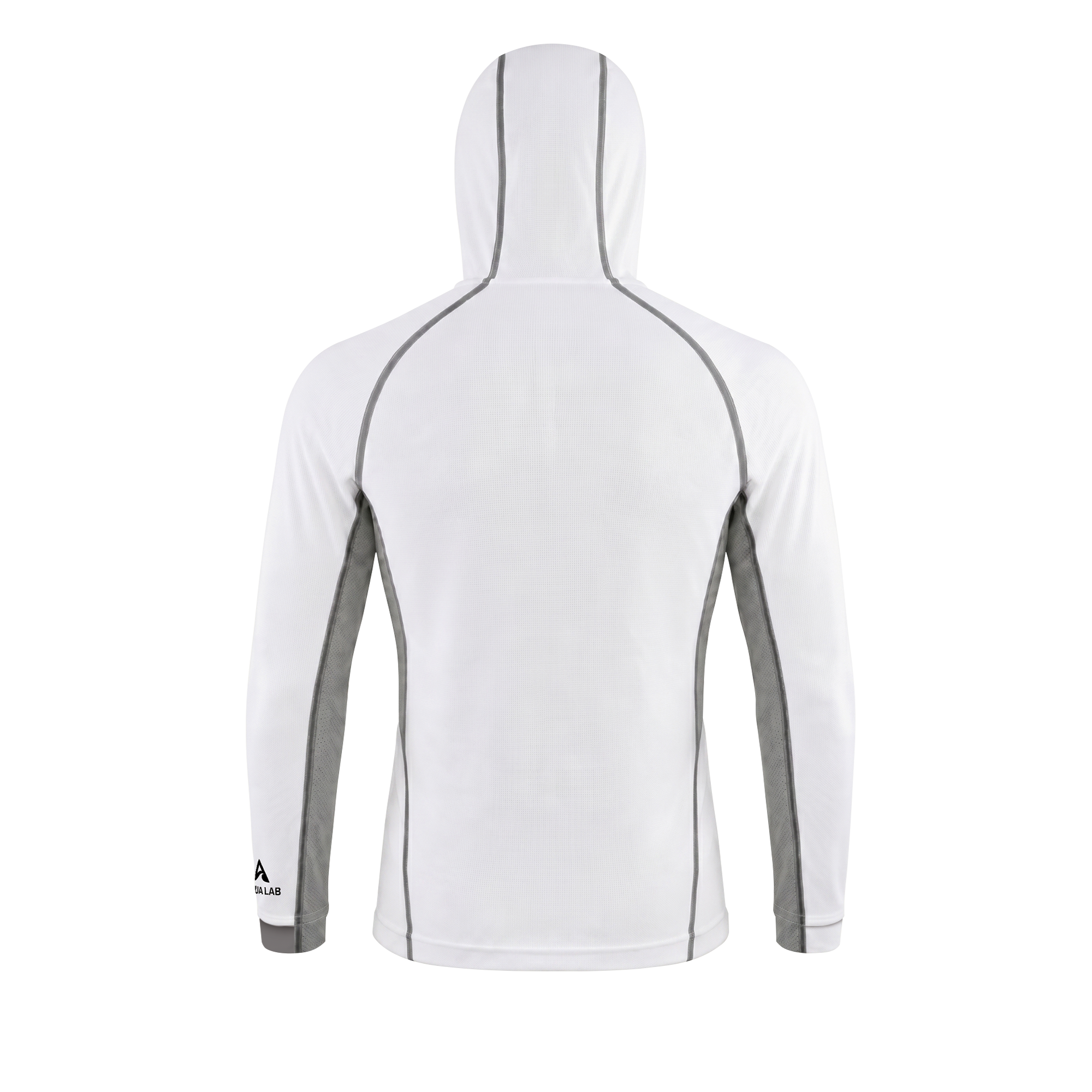 Aqualab Aero Crew Pique Hooded Erkek Sweat - Beyaz-Gri