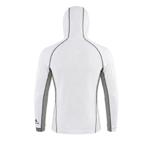Aqualab Aero Crew Pique Hooded Erkek Sweat - Beyaz-Gri