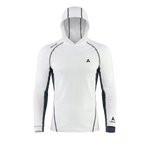 Aqualab Aero Crew Pique Hooded Erkek Sweat - Beyaz-Lacivert