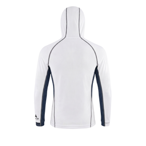 Aqualab Aero Crew Pique Hooded Erkek Sweat - Beyaz-Lacivert