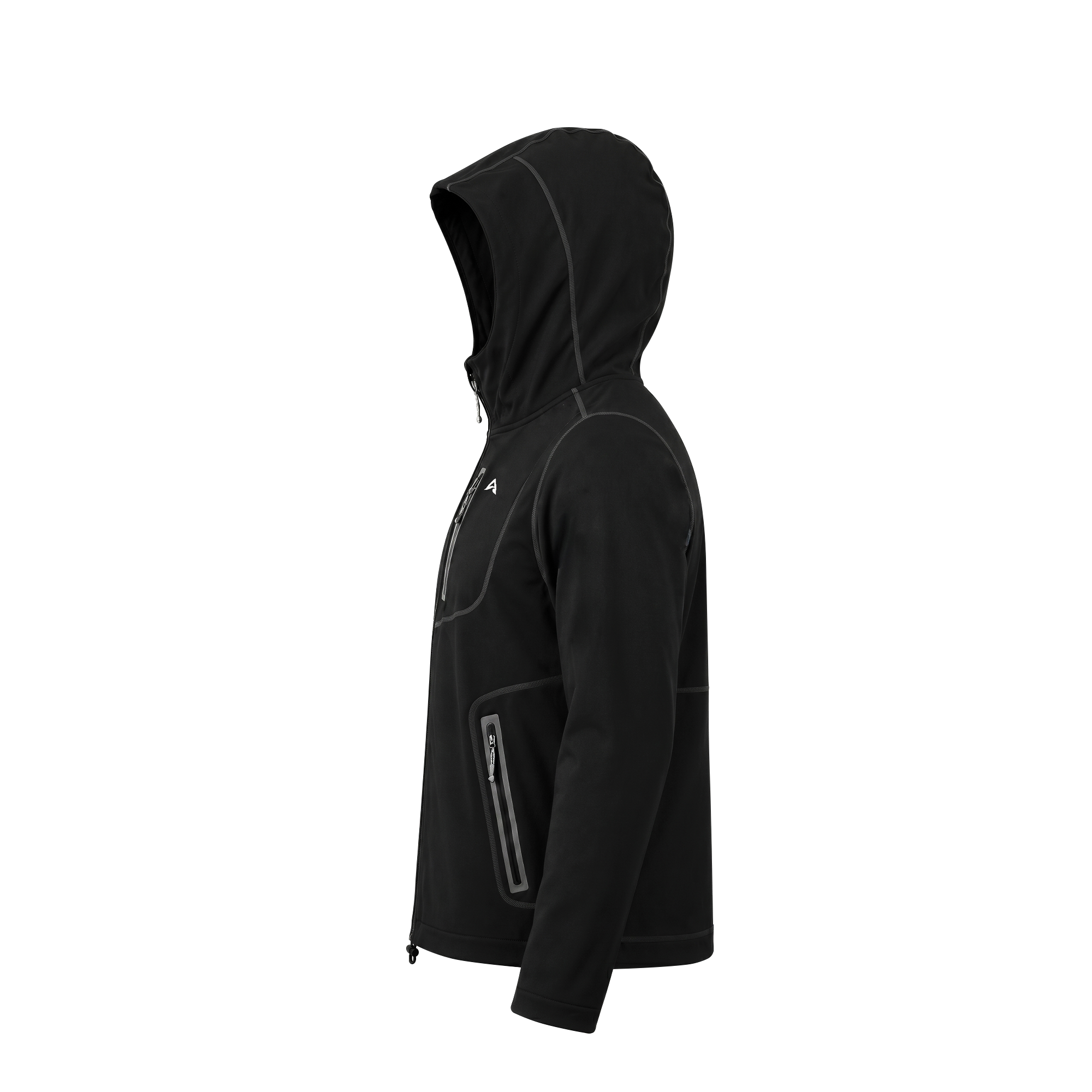 Aqualab Aero Crew Full Zip Hoodie Erkek Sweat - Siyah