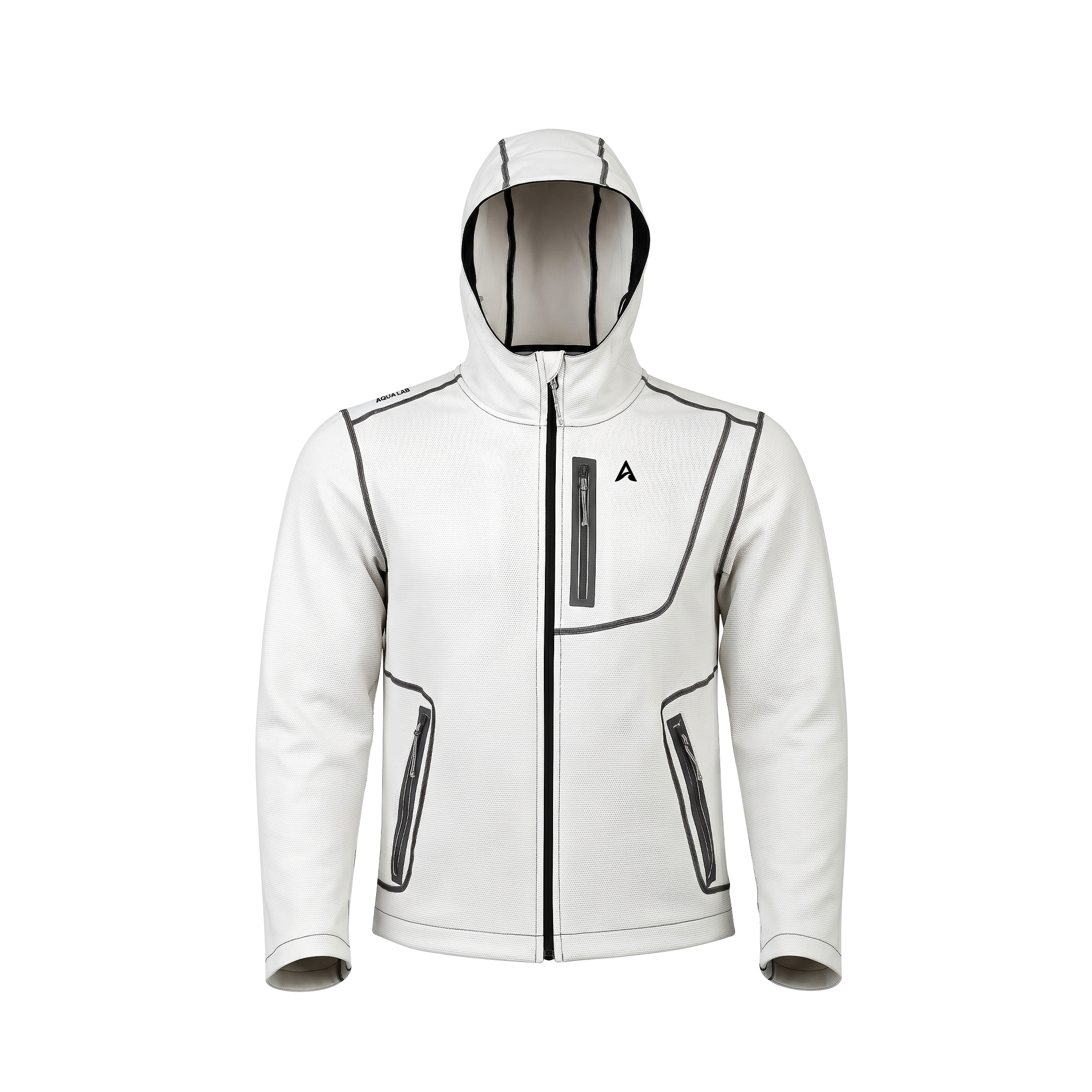 Aqualab Aero Crew Full Zip Hoodie Erkek Sweat - Beyaz