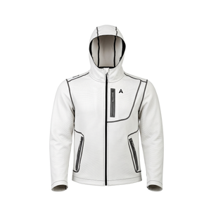 Aqualab Aero Crew Full Zip Hoodie Erkek Sweat - Beyaz