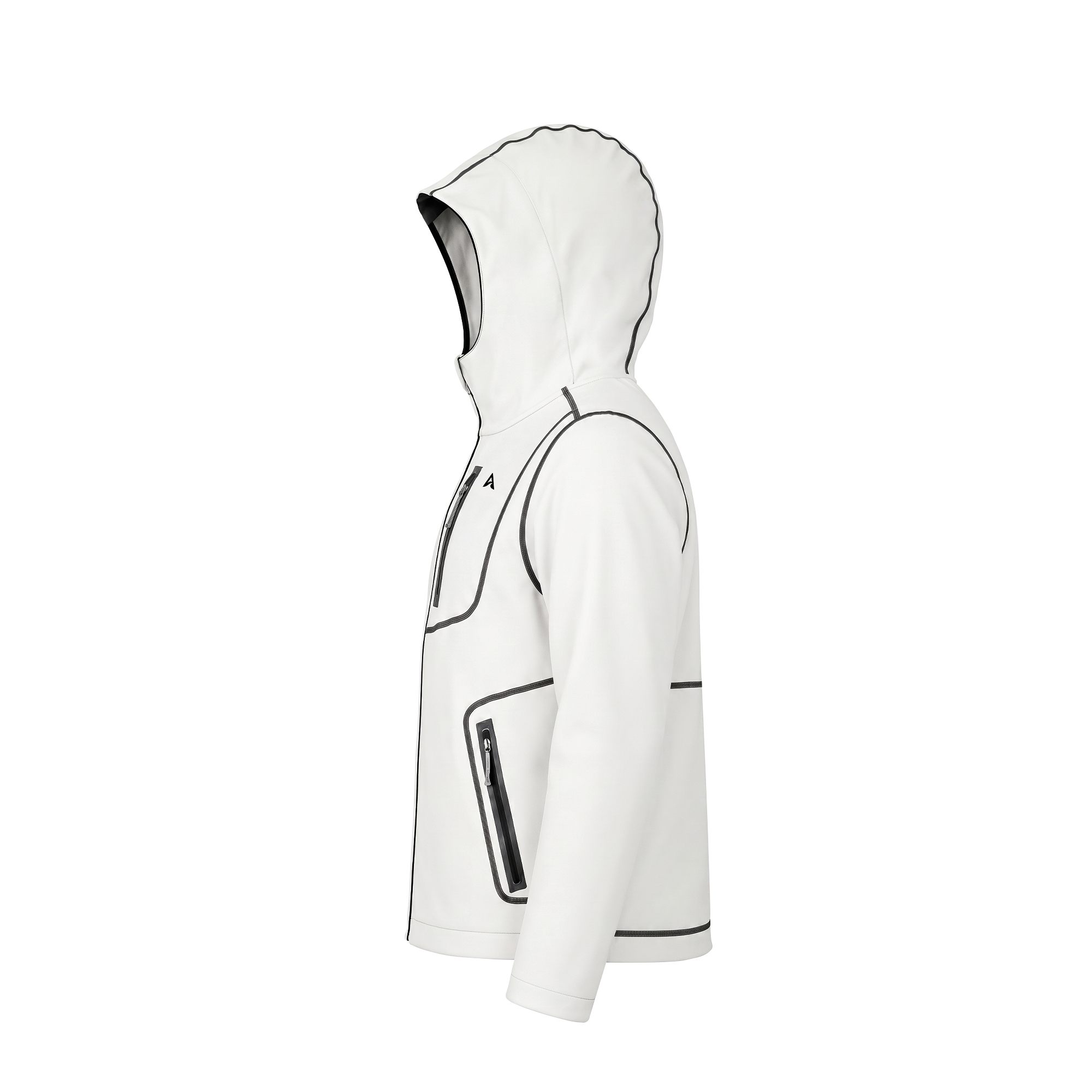 Aqualab Aero Crew Full Zip Hoodie Erkek Sweat - Beyaz