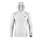 Aqualab Aqua Pro Hooded Rashguard Men's Rash Guard - White-Gray