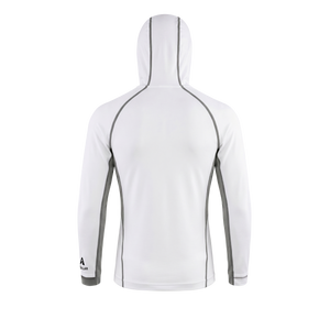 Aqualab Aqua Pro Hooded Rashguard Men's Rash Guard - White-Gray