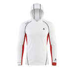 Aqualab Aqua Pro Hooded Rashguard Men's Rash Guard - White-Red