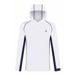 Aqualab Aqua Pro Hooded Rashguard Men's Rash Guard - White-Navy