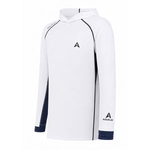 Aqualab Aqua Pro Hooded Rashguard Men's Rash Guard - White-Navy