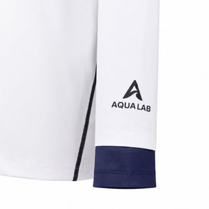 Aqualab Aqua Pro Hooded Rashguard Men's Rash Guard - White-Navy