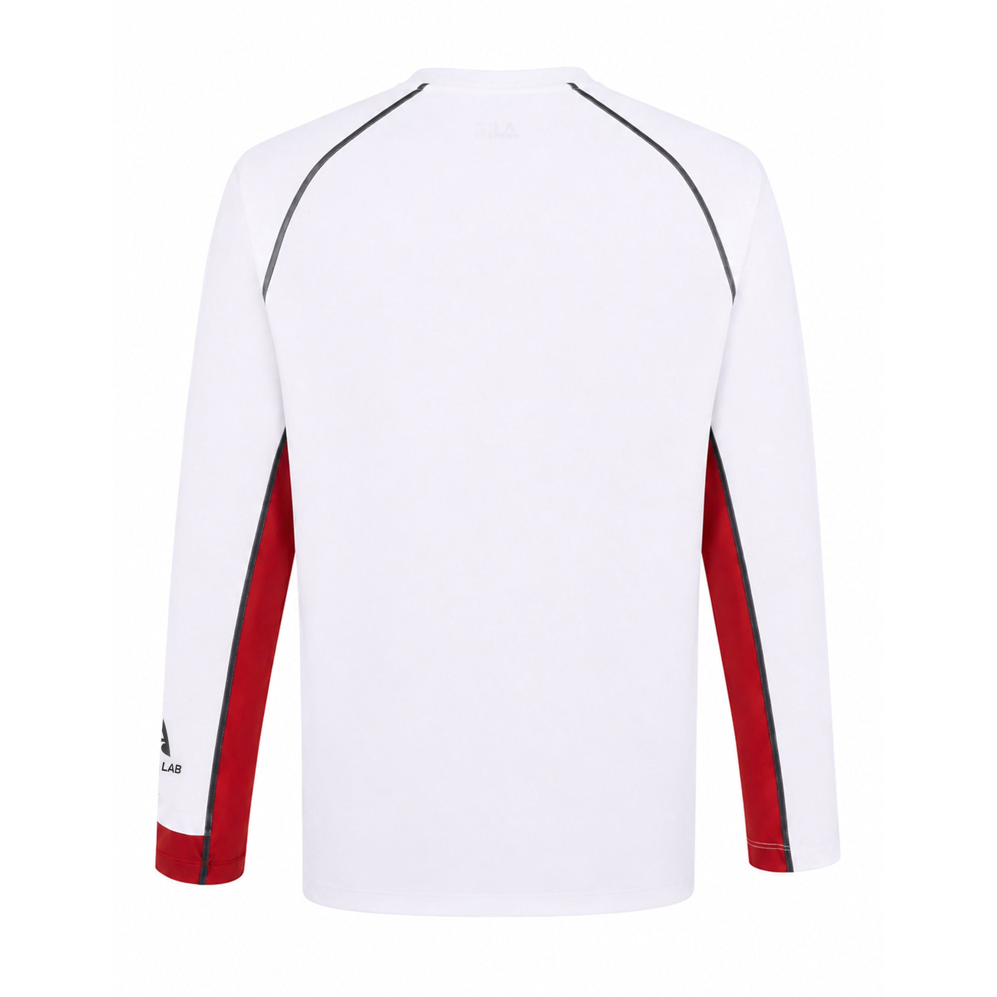 Aqualab Aqua Pro Rashguard LS Erkek Rashguard - Beyaz-Kırmızı