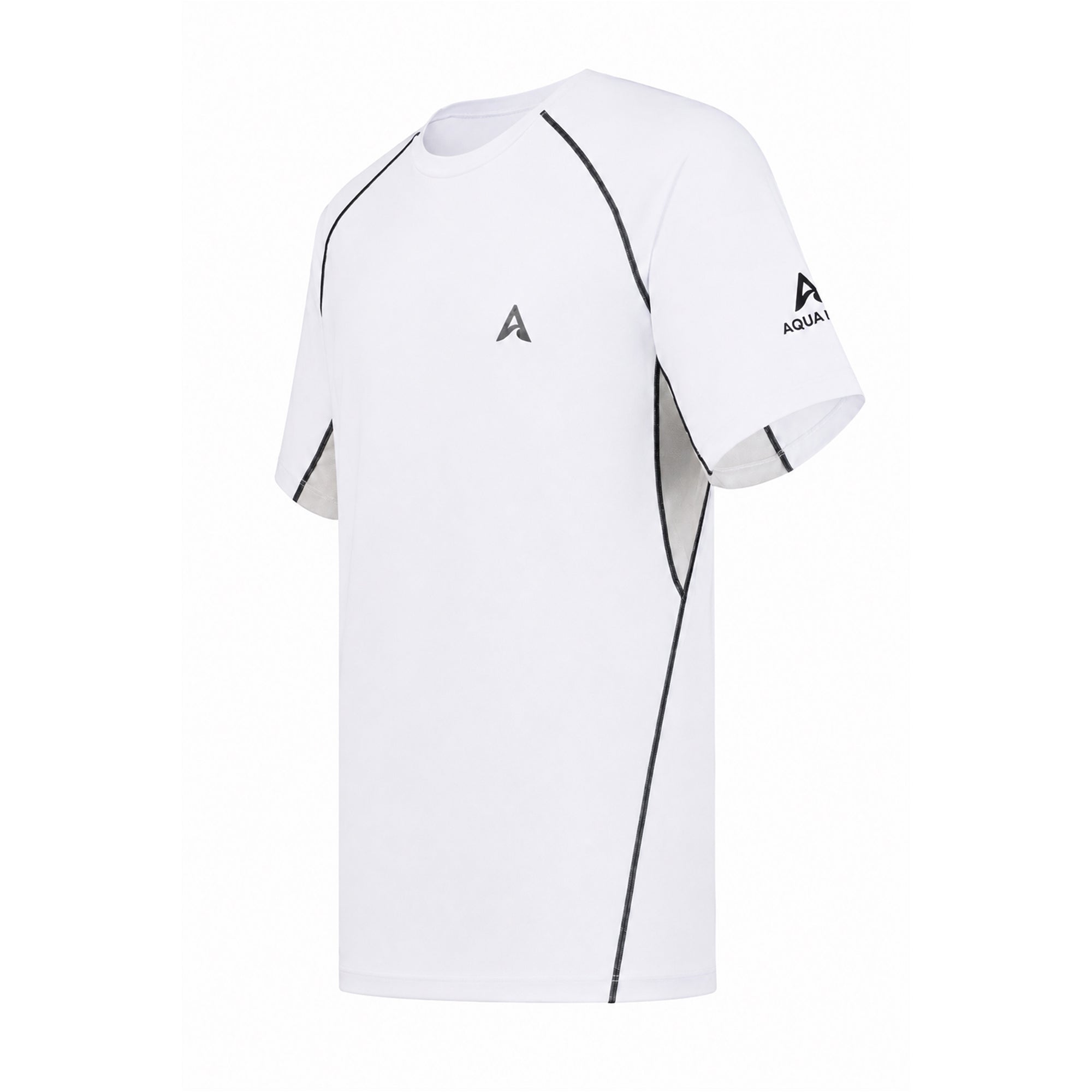 Aqualab Aqua Pro Rashguard SS Erkek Rashguard - Beyaz-Gri