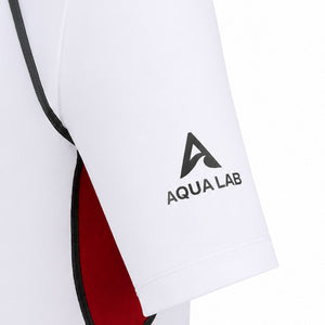 Aqualab Aqua Pro Rashguard SS Erkek Rashguard - Beyaz-Kırmızı