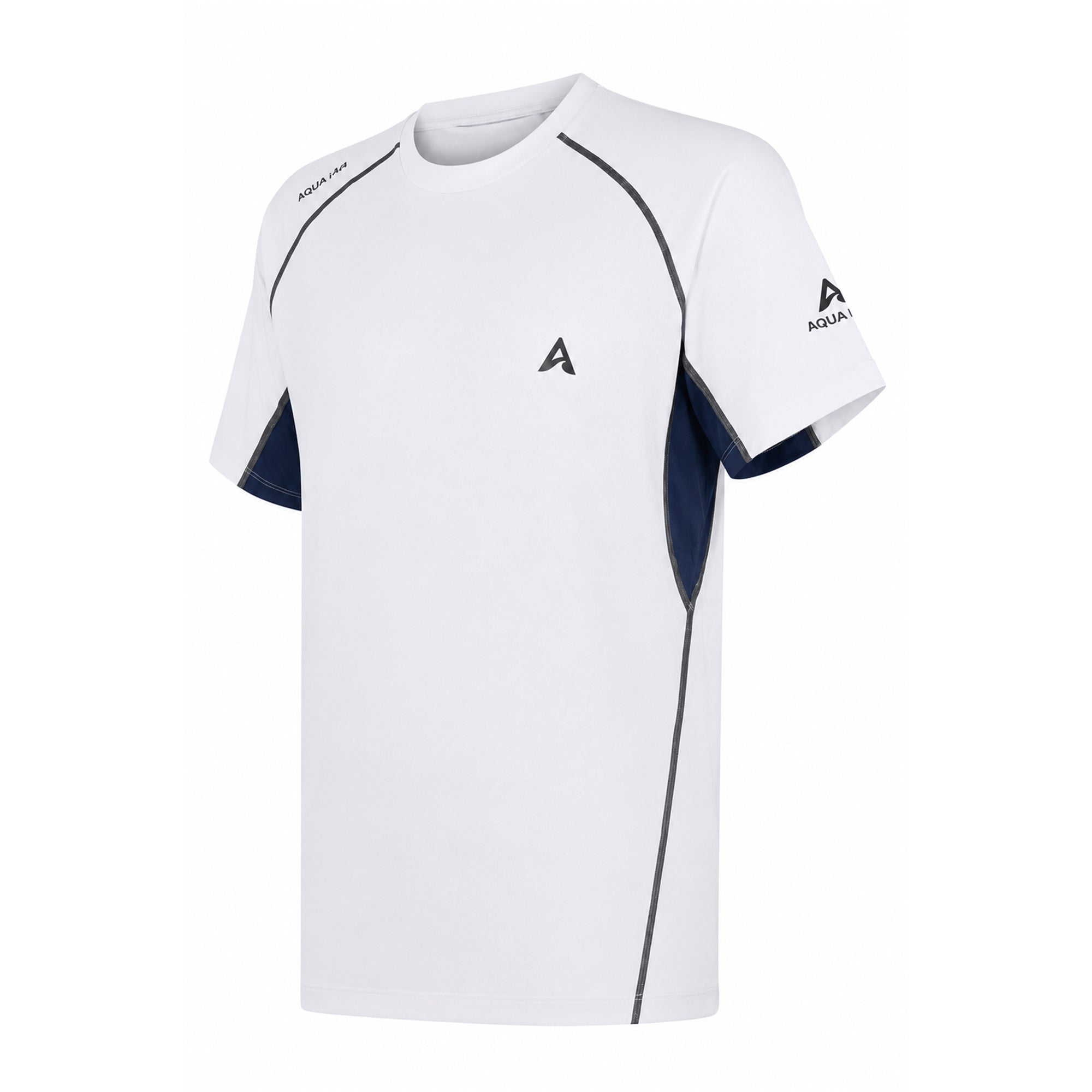 Aqualab Aqua Pro Rashguard SS Erkek Rashguard - Beyaz-Lacivert
