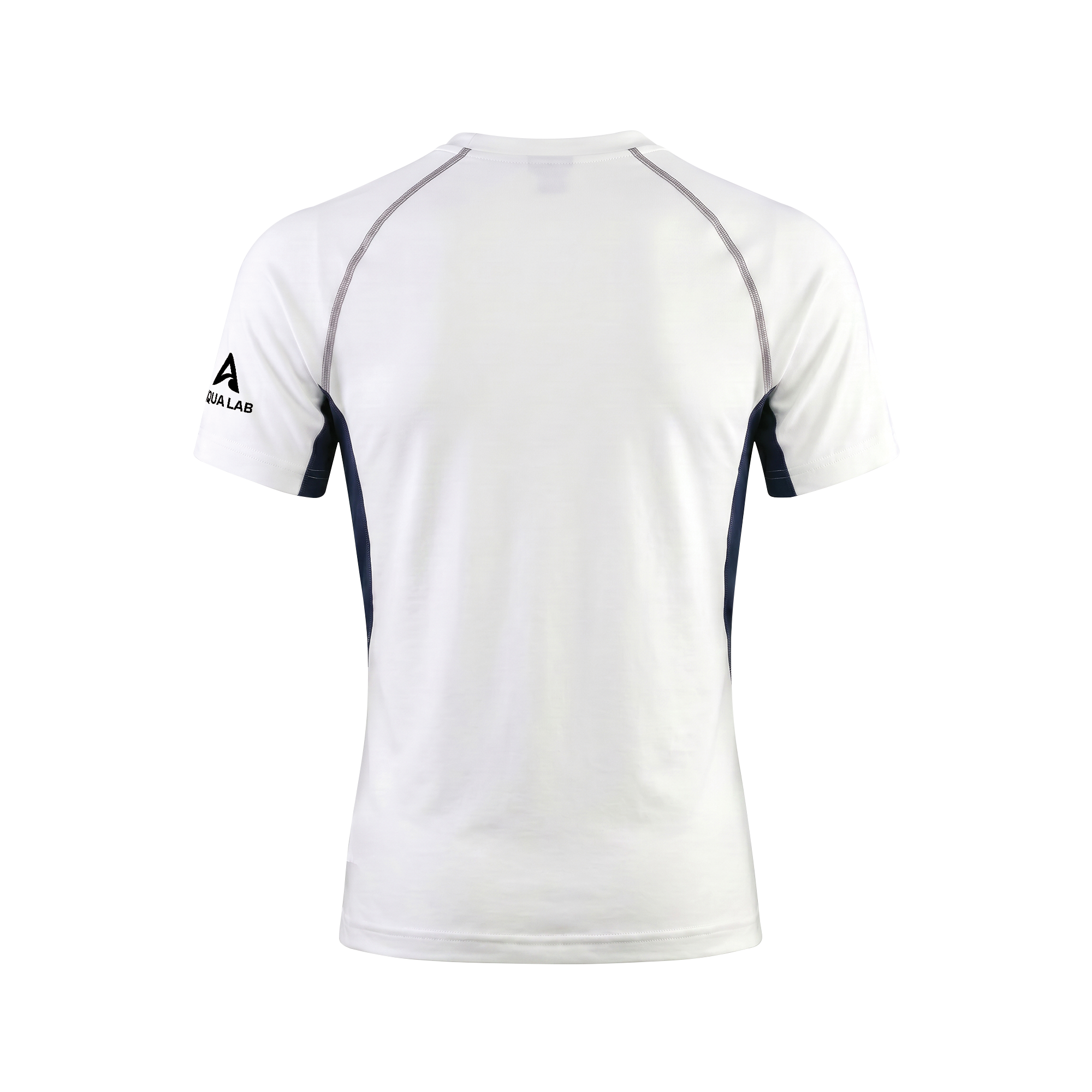 Aqualab Aqua Pro Rash Guard Short Sleeve Men's T-Shirt - White-Navy