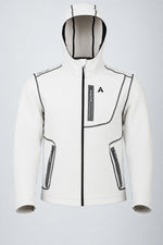 Aero Crew Tech-Knit Zip Hoodie - White