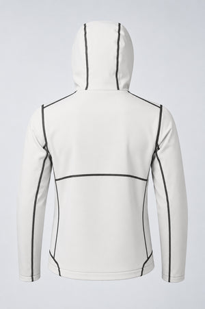 Aero Crew Tech-Knit Zip Hoodie - White
