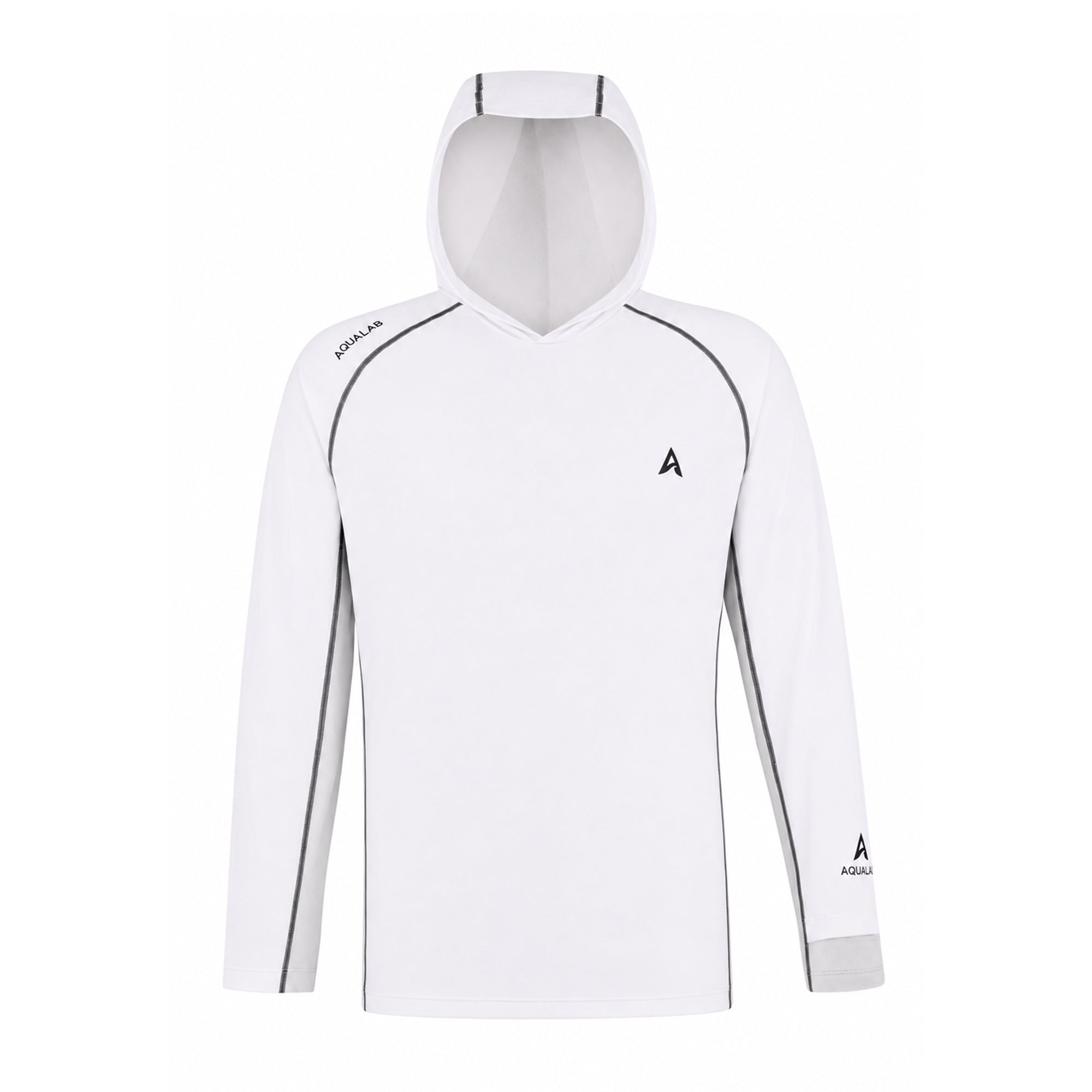 Aqualab Aqua Pro Rashguard Hooded Erkek Rashguard - Beyaz-Gri