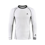 Aqualab Aero Crew Pique Long Sleeve Men's T-Shirt - White-Grey