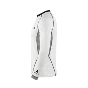 Aqualab Aero Crew Pique Long Sleeve Men's T-Shirt - White-Grey