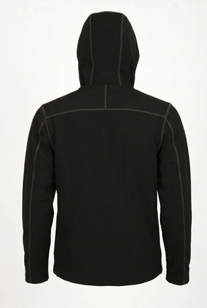 Aero Crew Tech-Knit Zip Hoodie - Black