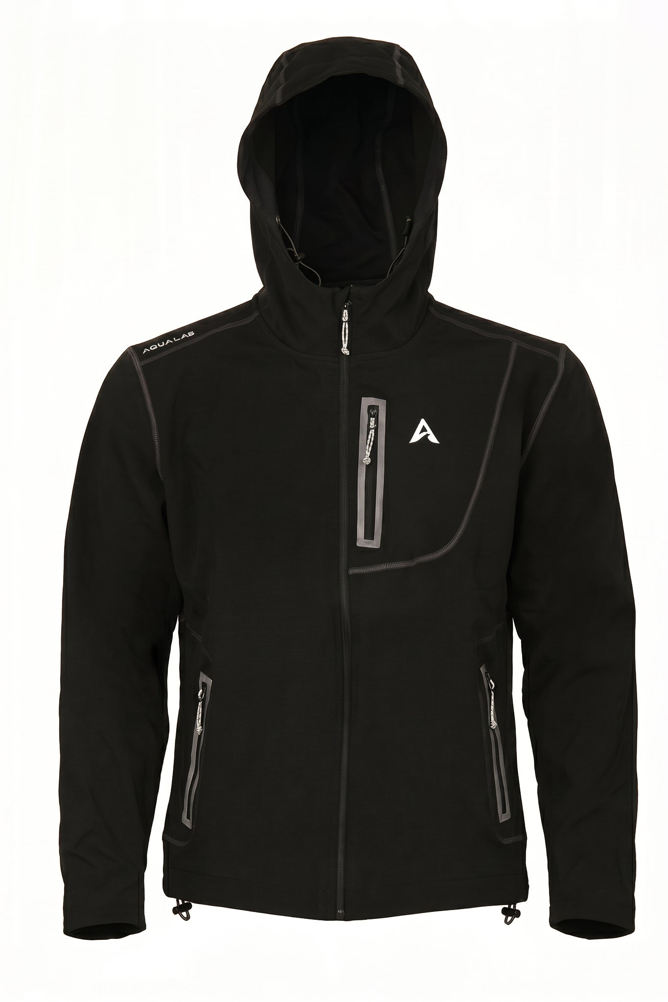 Aero Crew Tech-Knit Zip Hoodie - Black