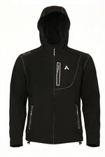 Aero Crew Tech-Knit Zip Hoodie - Black