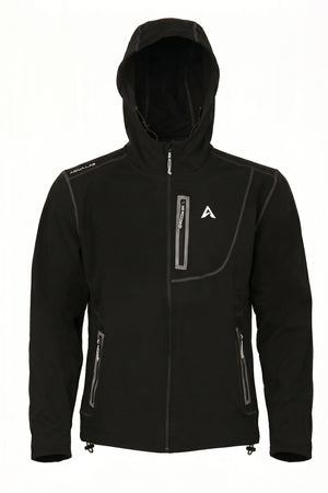 Aero Crew Tech-Knit Zip Hoodie - Black