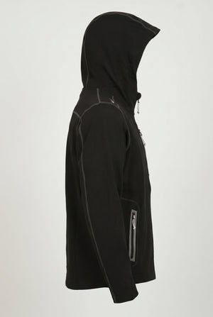 Aero Crew Tech-Knit Zip Hoodie - Black